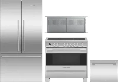 4 Piece Package Includes Refrigerator, Range, Hood And Dishwasher